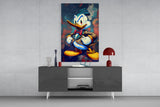 Anger of Donald Duck Glass Wall Art || Designer's Collection