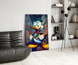 Anger of Donald Duck Glass Wall Art || Designer's Collection