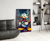 Anger of Donald Duck Glass Wall Art || Designer's Collection