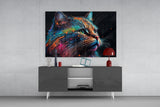 Colorful Cat Glass Wall Art || Designer's Collection