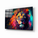 Nobility of the Lion Glass Wall Art || Designer's Collection