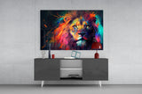 Nobility of the Lion Glass Wall Art || Designer's Collection