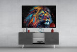 Nobility of the Lion Glass Wall Art || Designer's Collection