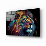 Nobility of the Lion Glass Wall Art  || Designer Collection