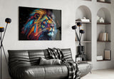 Nobility of the Lion Glass Wall Art || Designer's Collection