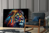 Nobility of the Lion Glass Wall Art || Designer's Collection