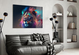 Nobility of the Lion Glass Wall Art || Designer's Collection