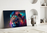 Nobility of the Lion Glass Wall Art || Designer's Collection