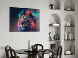 Nobility of the Lion Glass Wall Art || Designer's Collection