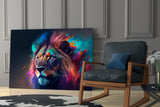 Nobility of the Lion Glass Wall Art || Designer's Collection