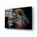 Nobility of the Lion Glass Wall Art || Designer's Collection