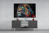 Nobility of the Lion Glass Wall Art || Designer's Collection