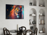 Nobility of the Lion Glass Wall Art || Designer's Collection