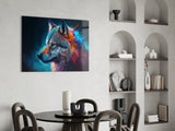 Freedom of the Wolf Glass Wall Art || Designer's Collection