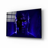 Ikonaler Micheal Jordan Glasbild