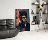 Al Pacino Glass Wall Art || Designer's Collection