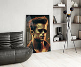 Fight Club - Tyler Durden Glass Wall Art || Designer's Collection