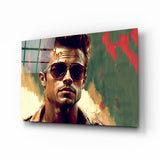 Fight Club - Tyler Durden Glass Wall Art || Designer's Collection