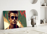 Fight Club - Tyler Durden Glass Wall Art || Designer's Collection