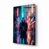 Cyberpunk Glass Wall Art || Designer's Collection