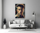 Fight Club - Narrator Glass Wall Art || Designer's Collection