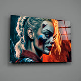 Harley Quinn Glass Wall Art || Designer's Collection