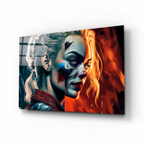 Harley Quinn Glass Wall Art || Designer's Collection