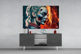 Harley Quinn Glass Wall Art || Designer's Collection