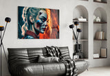 Harley Quinn Glass Wall Art || Designer's Collection