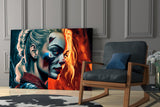 Harley Quinn Glass Wall Art || Designer's Collection