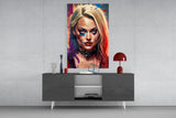 Harley Quinn Glass Wall Art || Designer's Collection