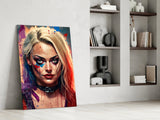 Harley Quinn Glass Wall Art || Designer's Collection