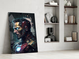 Iron Man Glass Wall Art || Designer's Collection