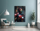 Iron Man Glass Wall Art || Designer's Collection