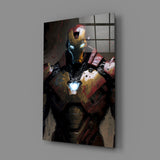 Iron Man Glass Wall Art || Designer's Collection