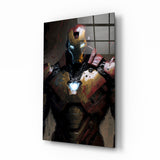 Iron Man Glass Wall Art || Designer's Collection