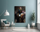 Iron Man Glass Wall Art || Designer's Collection