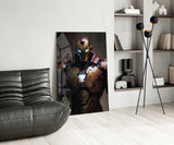 Iron Man Glass Wall Art || Designer's Collection