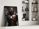 Iron Man Glass Wall Art || Designer's Collection