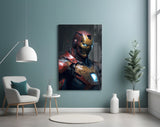 Iron Man Glass Wall Art || Designer's Collection