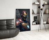 Iron Man Glass Wall Art || Designer's Collection