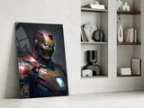 Iron Man Glass Wall Art || Designer's Collection