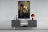 Leonardo da Vinci Glass Wall Art || Designer's Collection