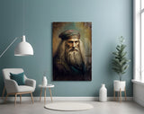 Leonardo da Vinci Glass Wall Art || Designer's Collection