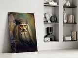 Leonardo da Vinci Glass Wall Art || Designer's Collection