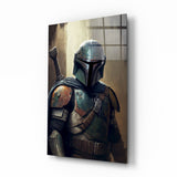 Arte della parete di vetro Mandalorian || Collezione di designer