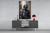 Mandalorian Glass Wall Art || Designer's Collection