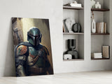 Mandalorian Glass Wall Art || Designer's Collection