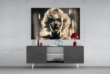 Marilyn Monroe Glass Wall Art || Designer's Collection