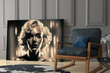 Marilyn Monroe Glass Wall Art || Designer's Collection